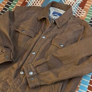 Pendleton Brown Leather Jacket